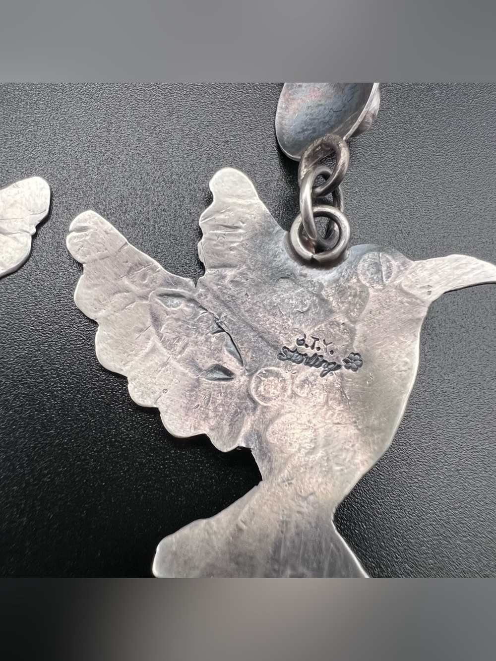 Native American Bird Earrings by Gabrielle Yazzie - Picture 5 of 7